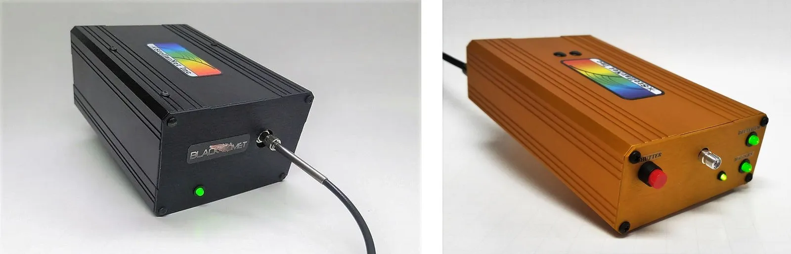 One of the StellarNet spectrometers, with its matched deuterium-halogen source.